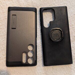 Samsung Galaxy s23 ultra Cases by Quadlock & Spigen (set of 2)